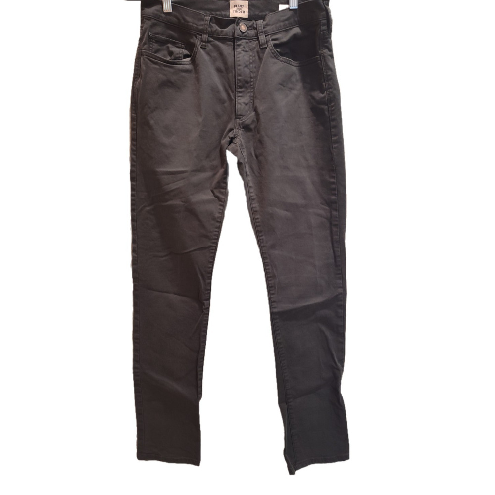 Flint and‎ Tinder Cotton Gray Charcoal Men's Pants Size 30x32 Slim Fit